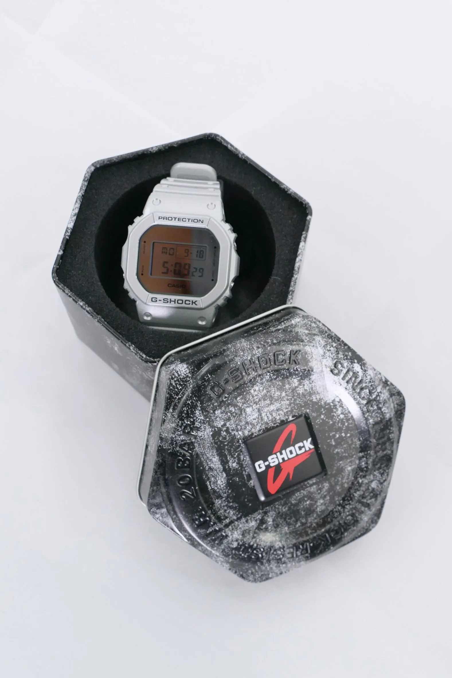 G-Shock DW-5600FF-8CR Watch - Silver