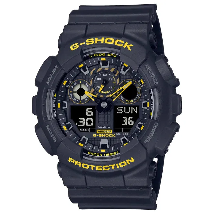 G-Shock GA100CY1A Watch - Black/Yellow