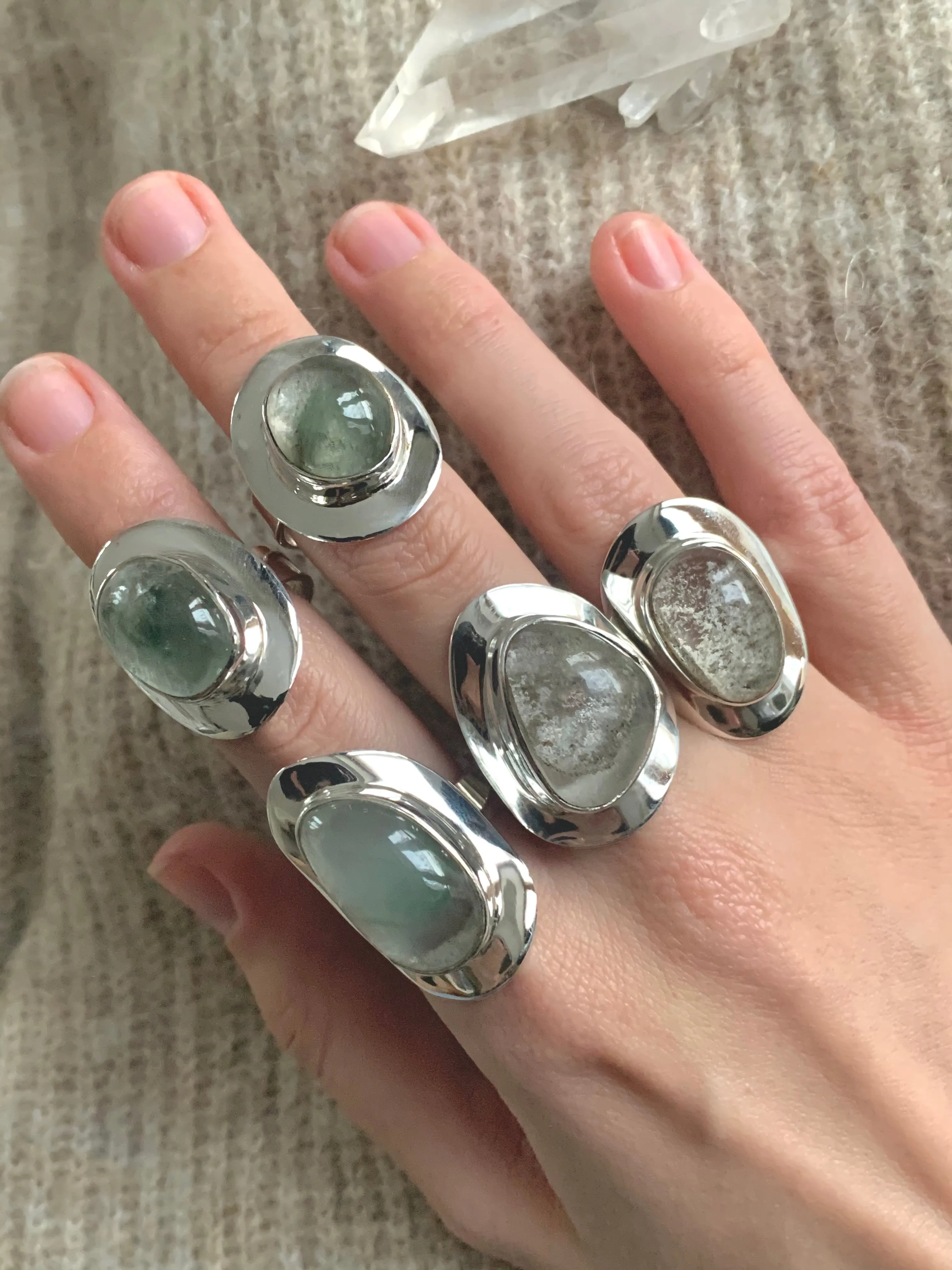 Garden Quartz Medea Rings - Mixed Reg. Freeform