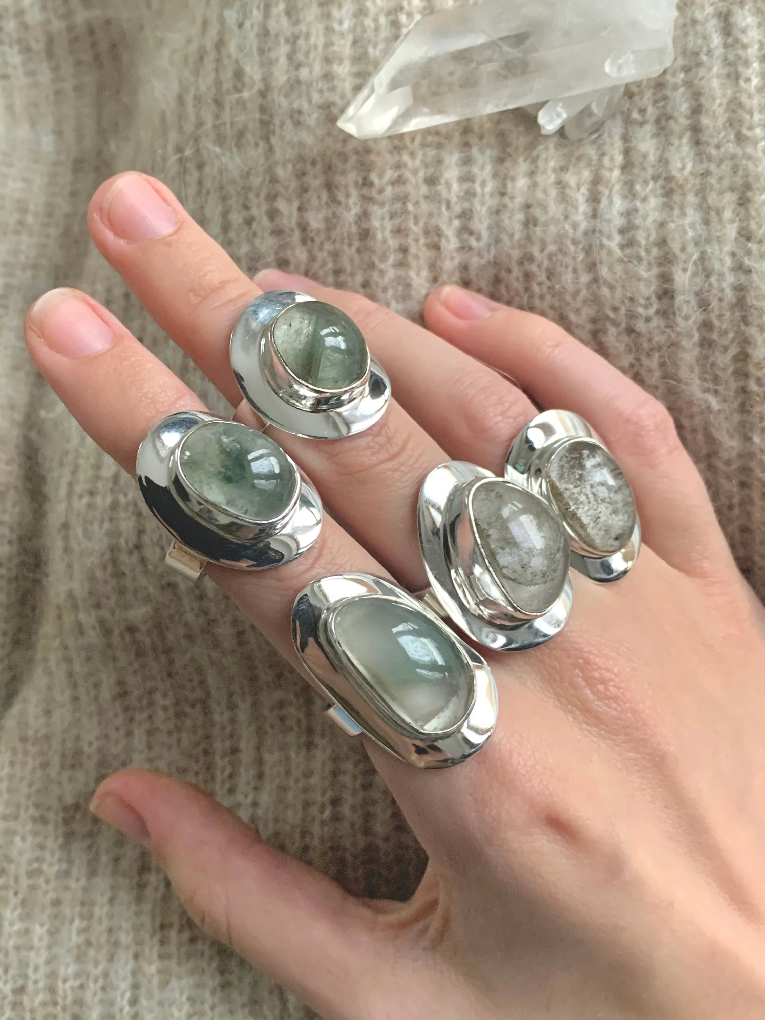 Garden Quartz Medea Rings - Mixed Reg. Freeform