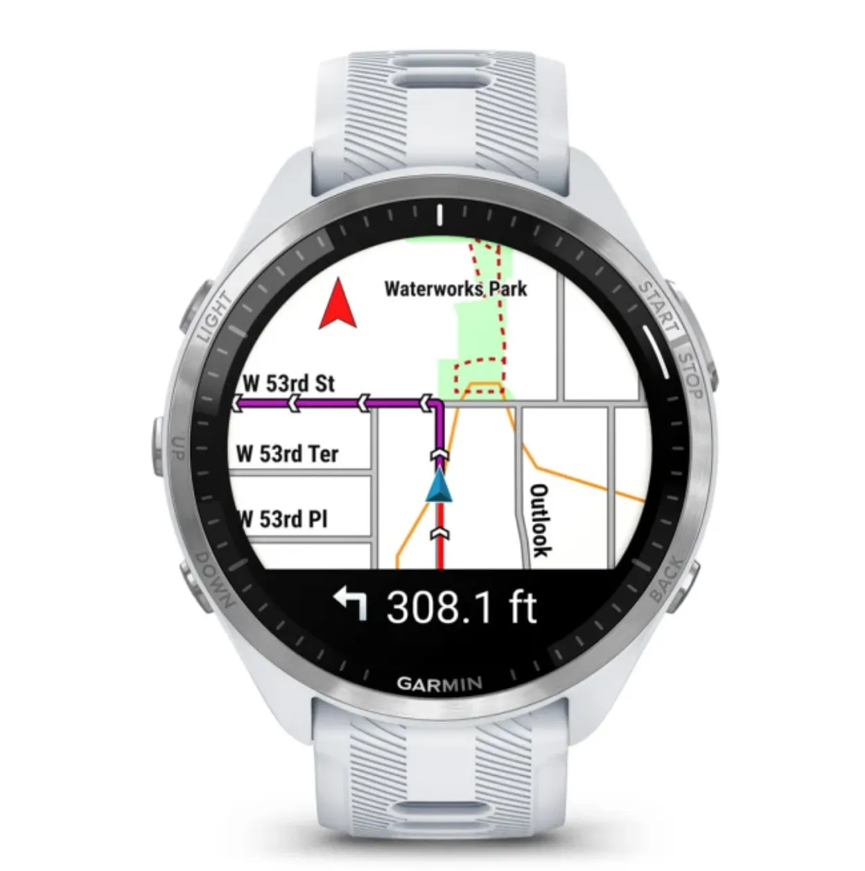 Garmin Forerunner 965, Titanium/Whitestone