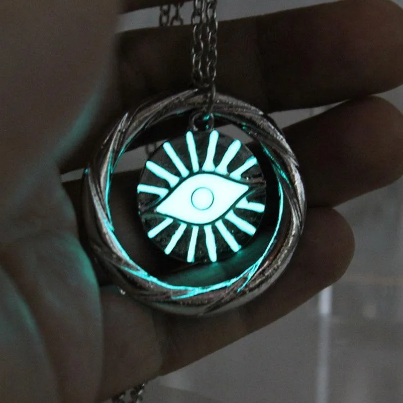 Glow In The Dark Eye Of Providence Necklace