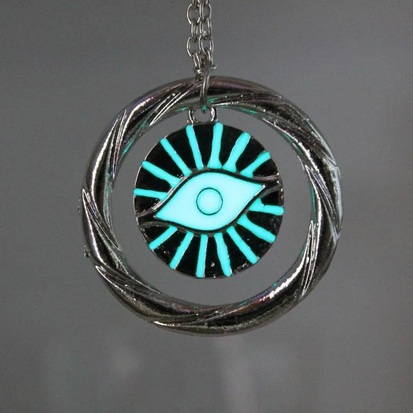 Glow In The Dark Eye Of Providence Necklace