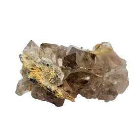 Gold Rutile Cluster #1 Smoky Rutile Cluster