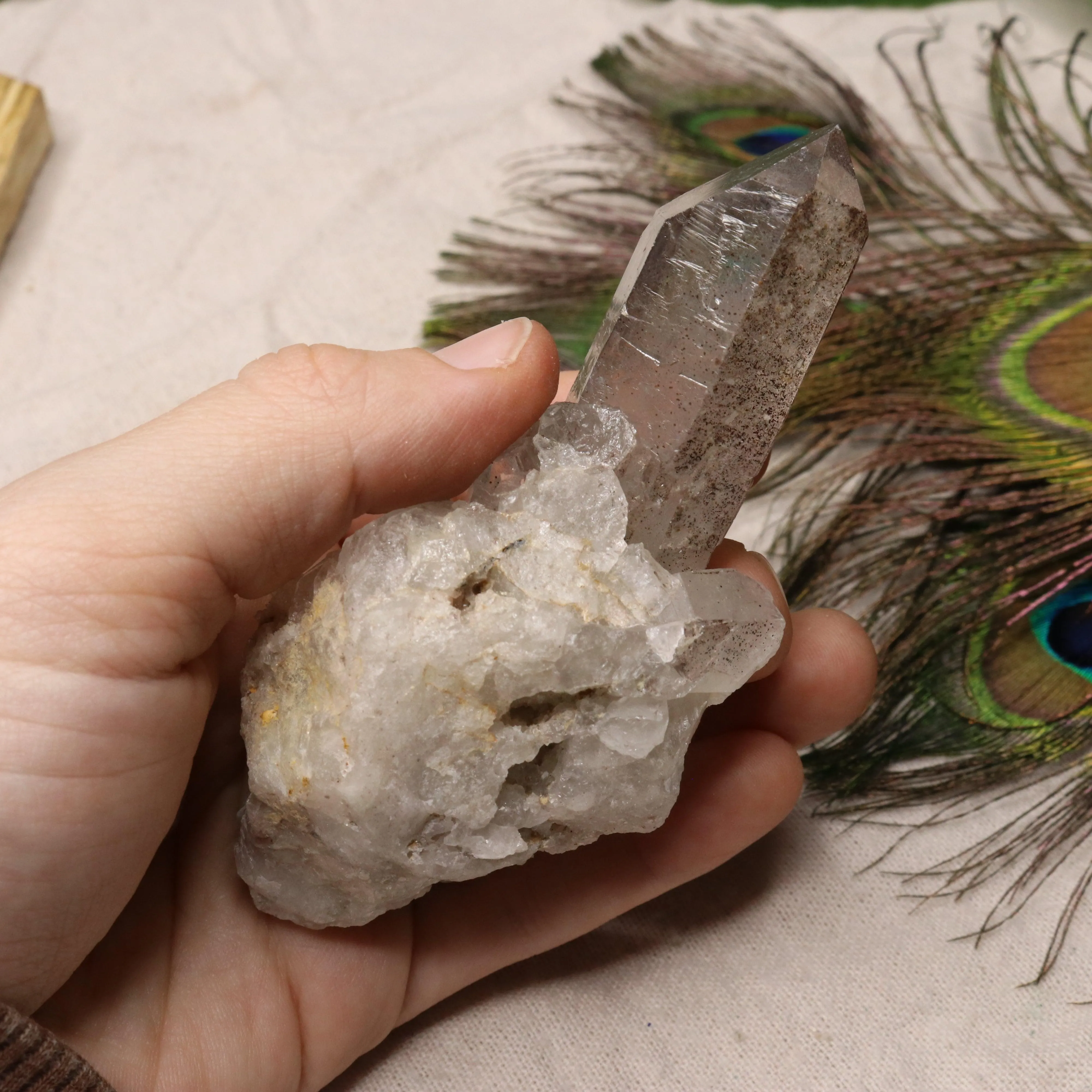 Grade A Lithium Quartz Celestial Cluster Point from Brazil~ Specimen #3