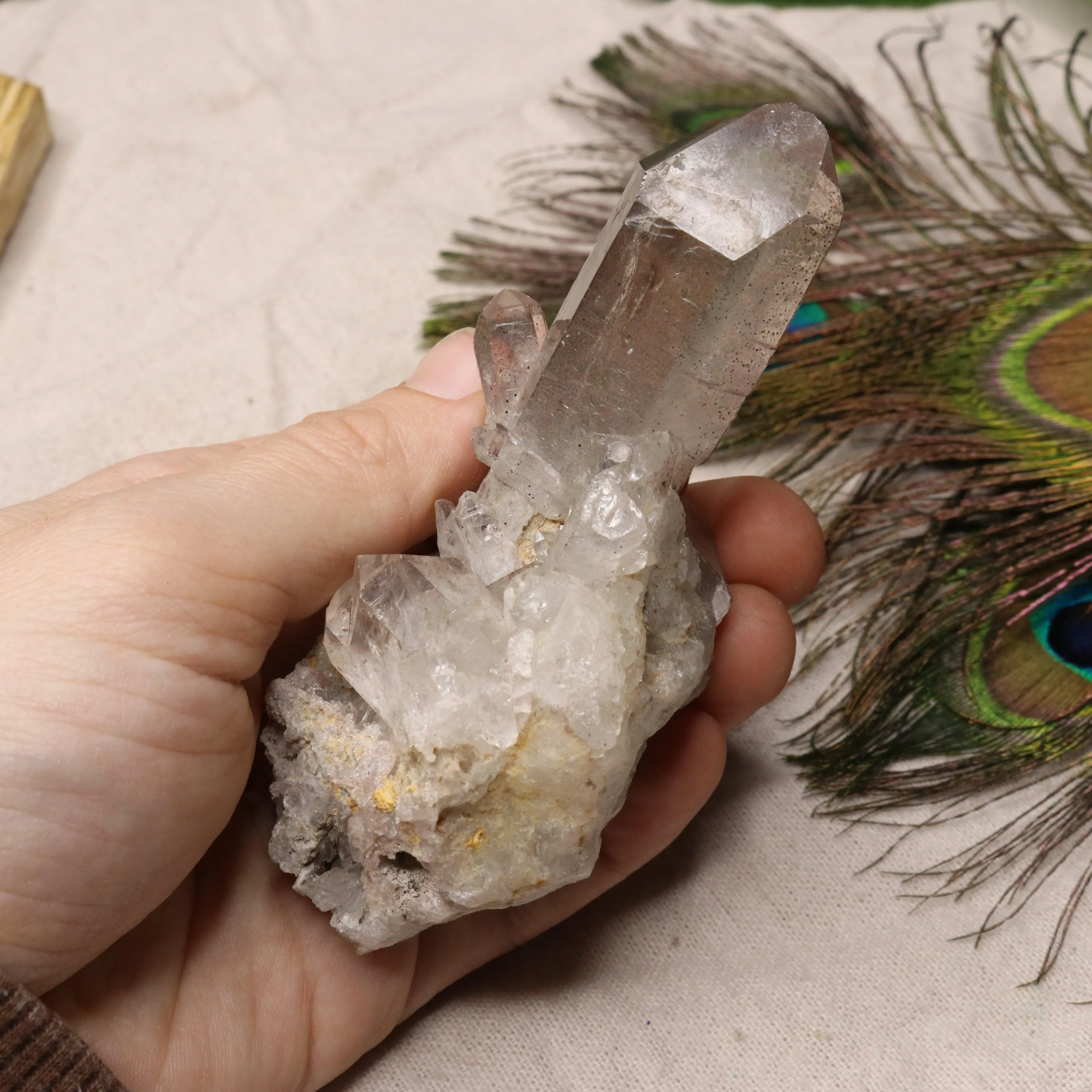 Grade A Lithium Quartz Celestial Cluster Point from Brazil~ Specimen #3