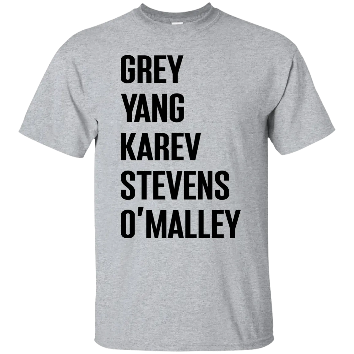 Greys Anatomy Sweater: Grey Yang Karev Stevens O'Malley