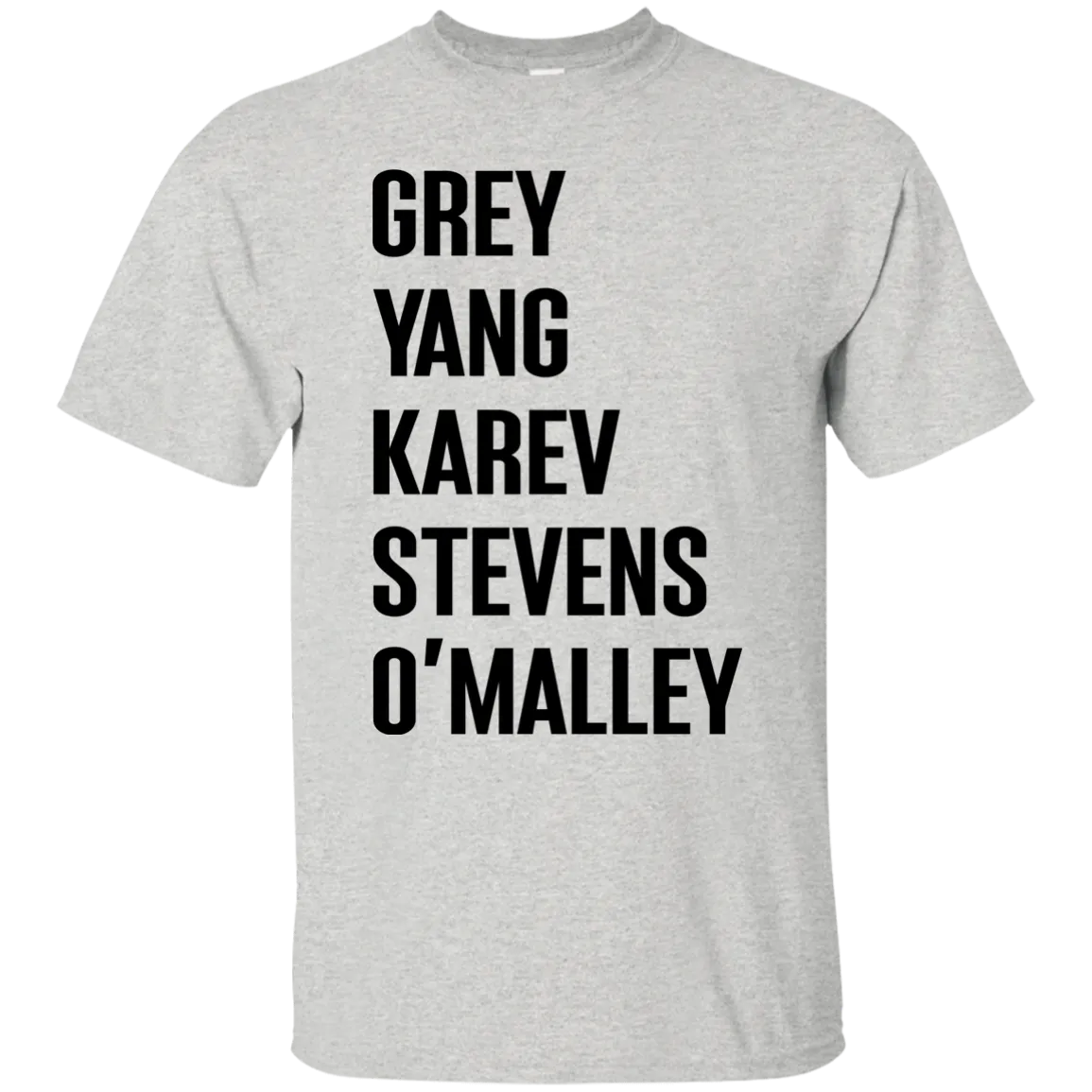 Greys Anatomy Sweater: Grey Yang Karev Stevens O'Malley