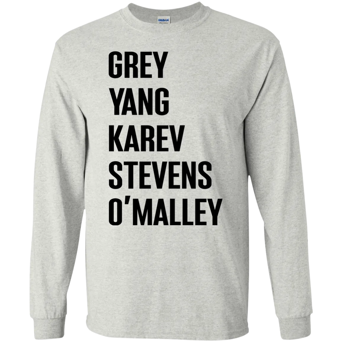 Greys Anatomy Sweater: Grey Yang Karev Stevens O'Malley