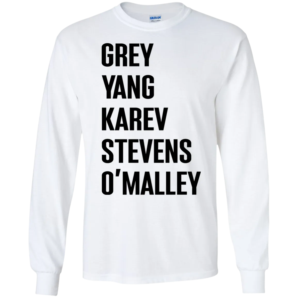 Greys Anatomy Sweater: Grey Yang Karev Stevens O'Malley