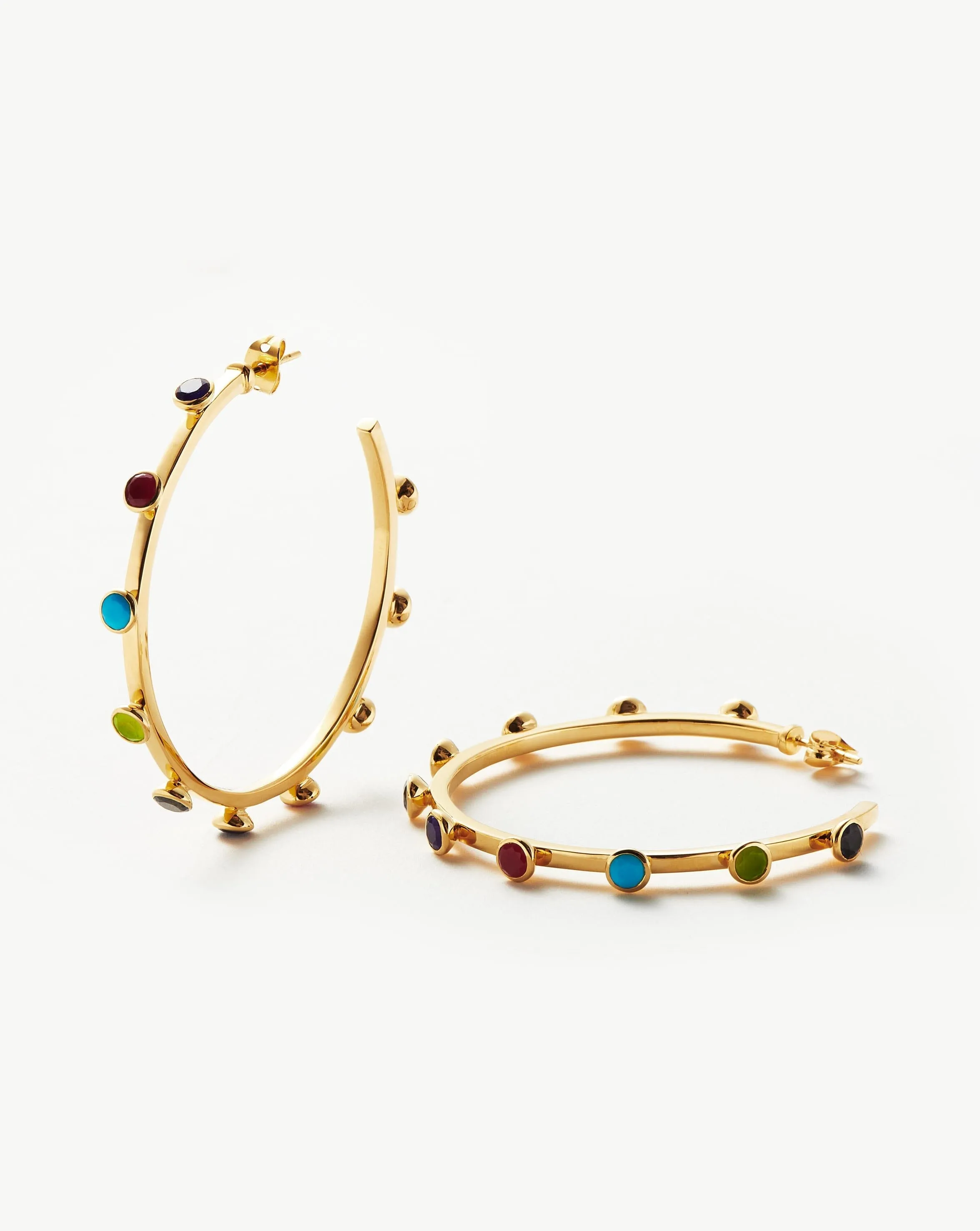 Hot Rox Large Hoop Earrings