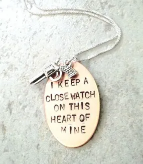 i keep a close watch on this heart of mine, johnny cash, walk the line,Close Watch, This Heart of Mine, johnny cash jewelry, Valentine Gift