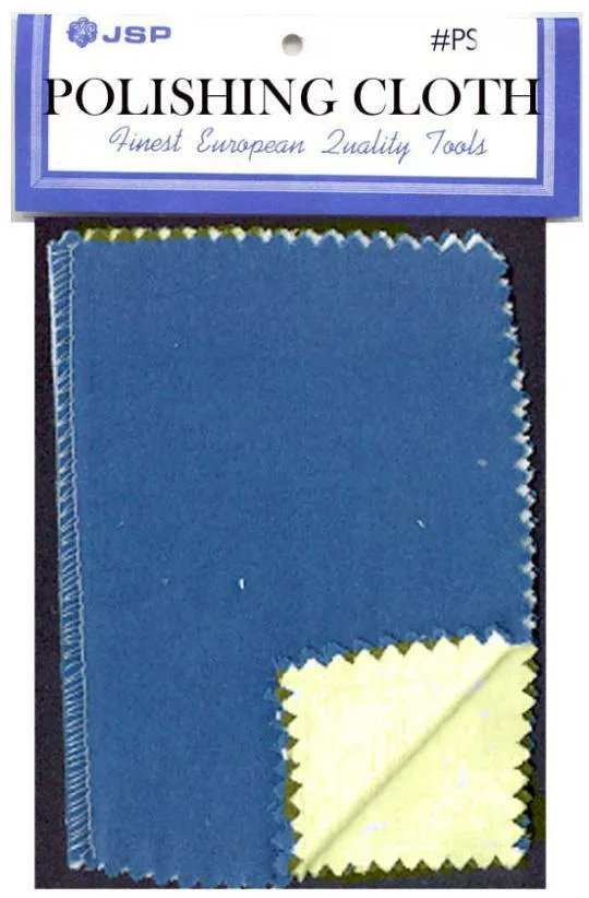 Jewelers Polishing Cloth 6x4 Blue/Yellow