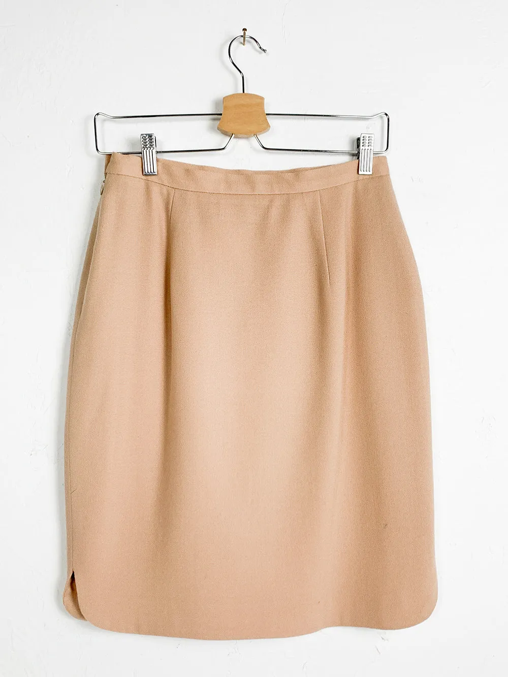 JNY Pale Pink Wool Mini Skirt