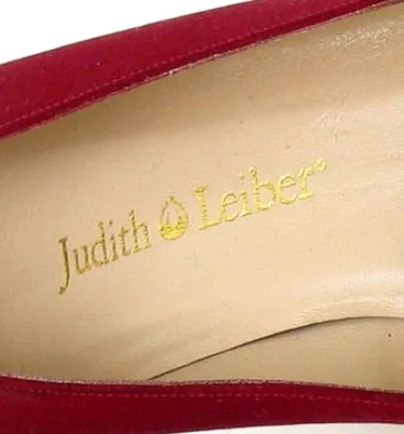 Judith Leiber Kitten Satin Heels