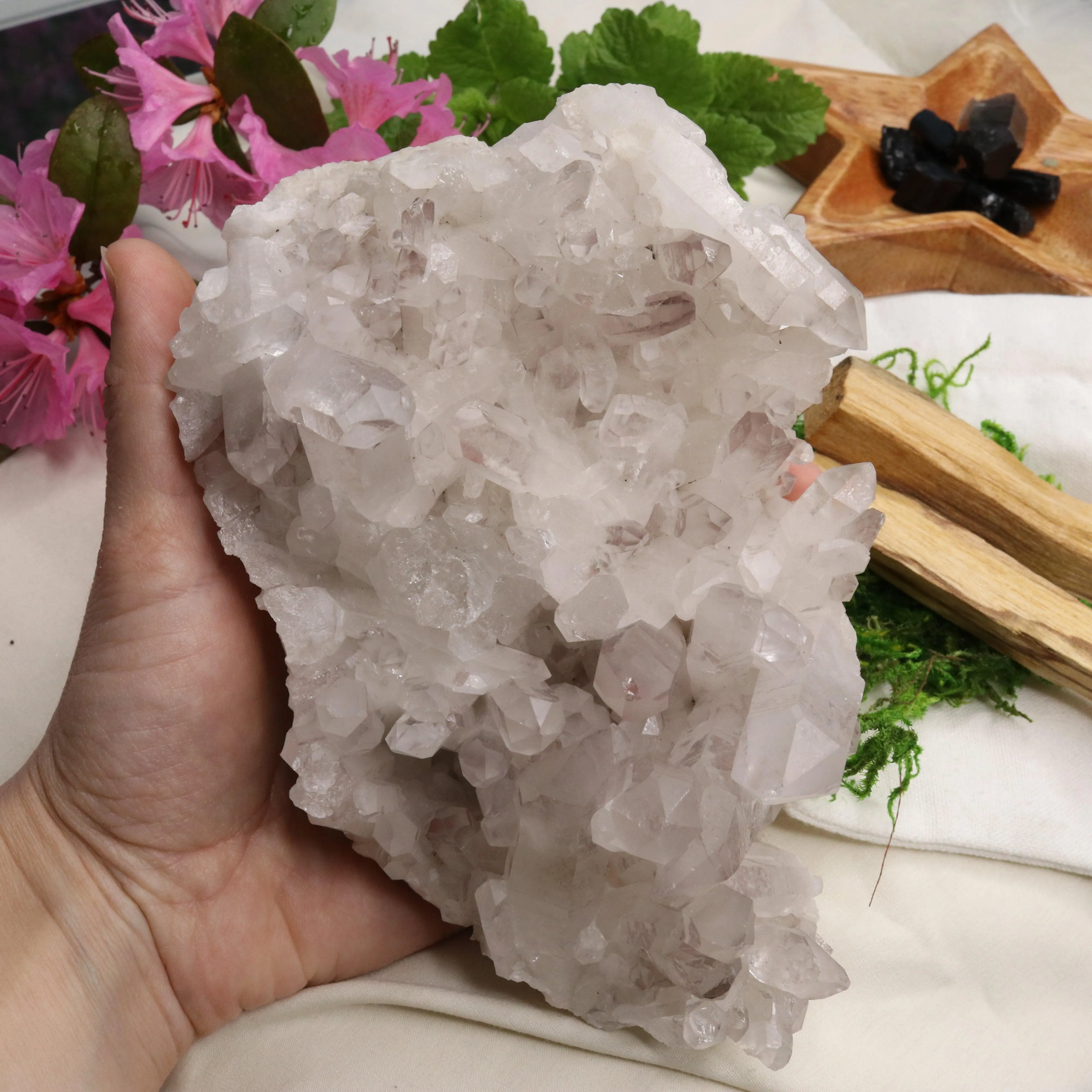 Large Lavender Lithium Quartz Cluster from Brazil ~ Beautiful Energy