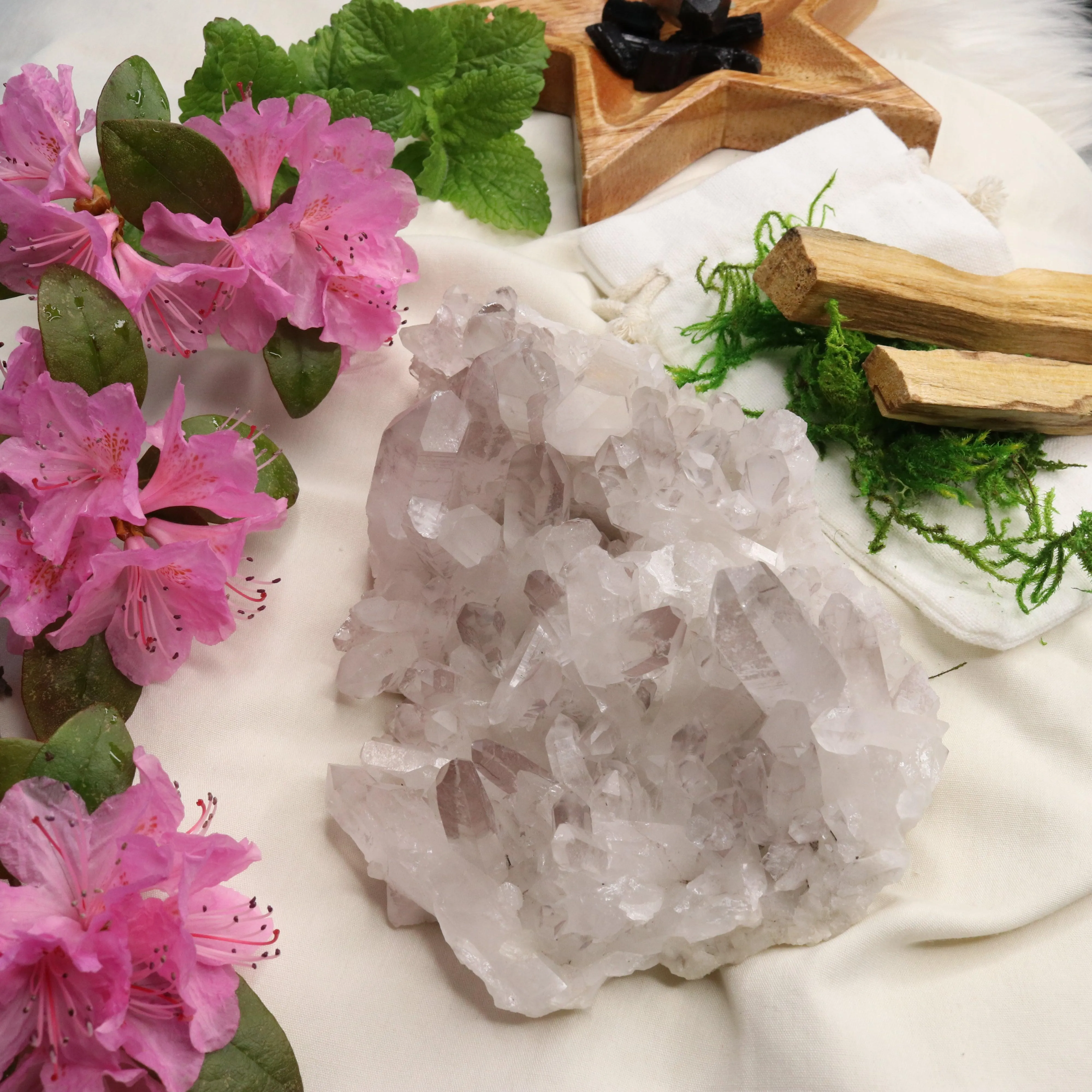 Large Lavender Lithium Quartz Cluster from Brazil ~ Beautiful Energy