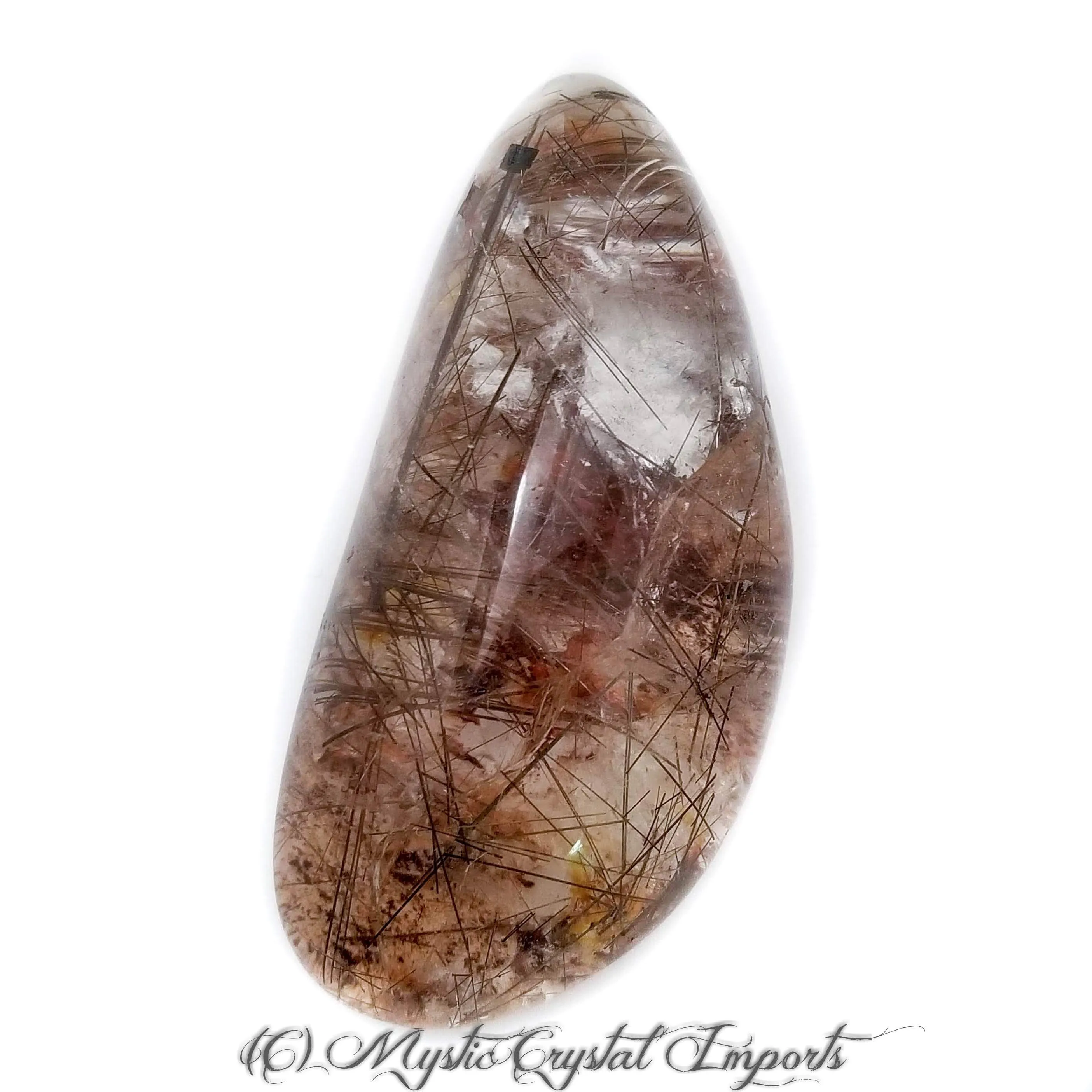 Large Rutilated Scenic Quartz Crystal, Shaman's Stone  - Extra Fine, 485 Carots