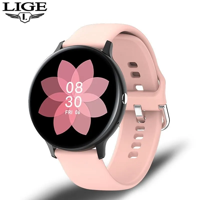 LIGE  Bluetooth Answer Call Smart Watch Men Full Touch Dial Call Fitness Tracker IP68 Waterproof 5G ROM Smartwatch for xiaomi