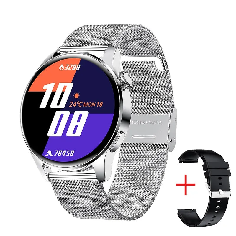 LIGE New Bluetooth Call Smart Watch Men Full Touch Sport Fitness Watches Waterproof Heart Rate Steel Band Smartwatch Android iOS