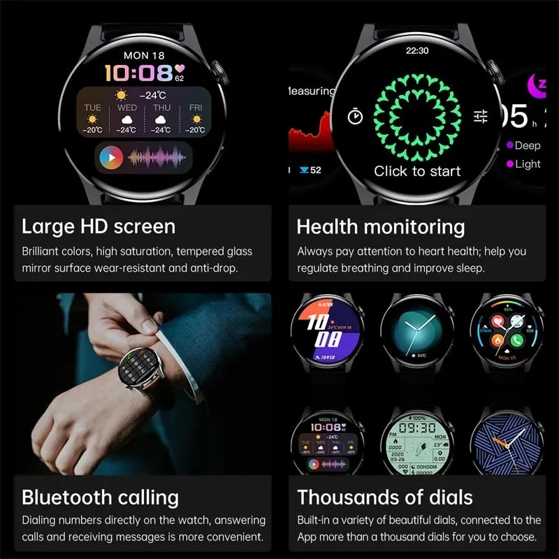 LIGE New Bluetooth Call Smart Watch Men Full Touch Sport Fitness Watches Waterproof Heart Rate Steel Band Smartwatch Android iOS