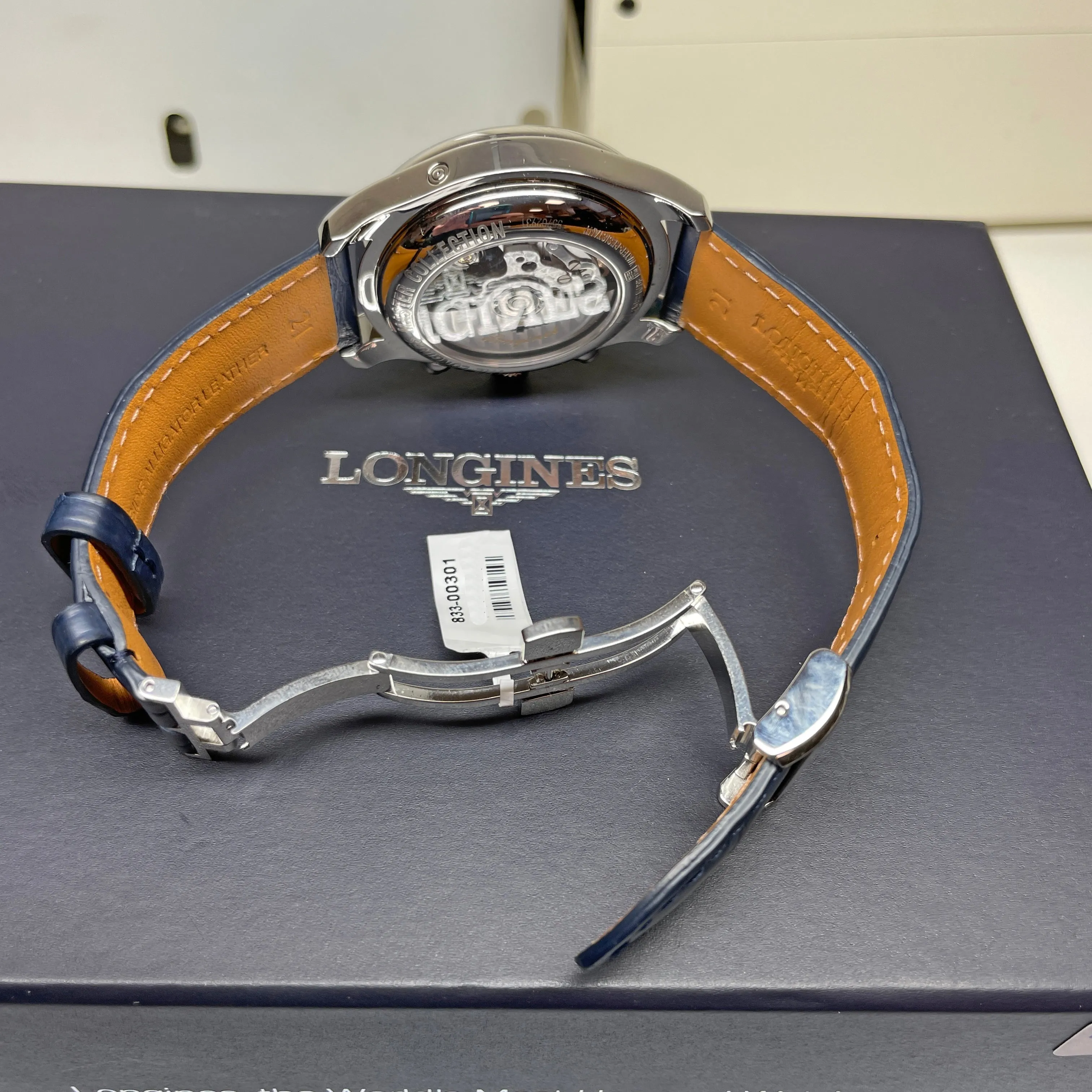 Longines Masters Silver Blue Moon 42mm Watch L2.773.4.71.2