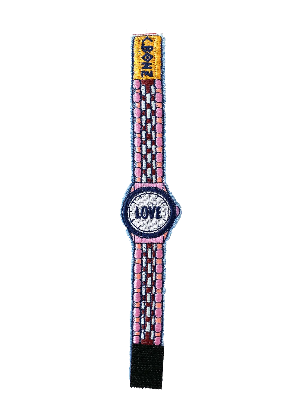 LOVE Embroidered "Watch" Bracelet