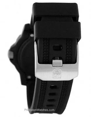 Luminox Mens Black Ops Carbon Watch - Black Dial - Black Rubber Strap