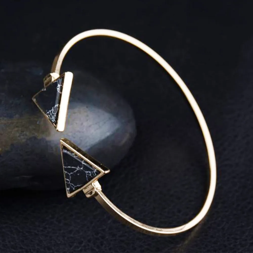 Marble Arrow Black Bracelet