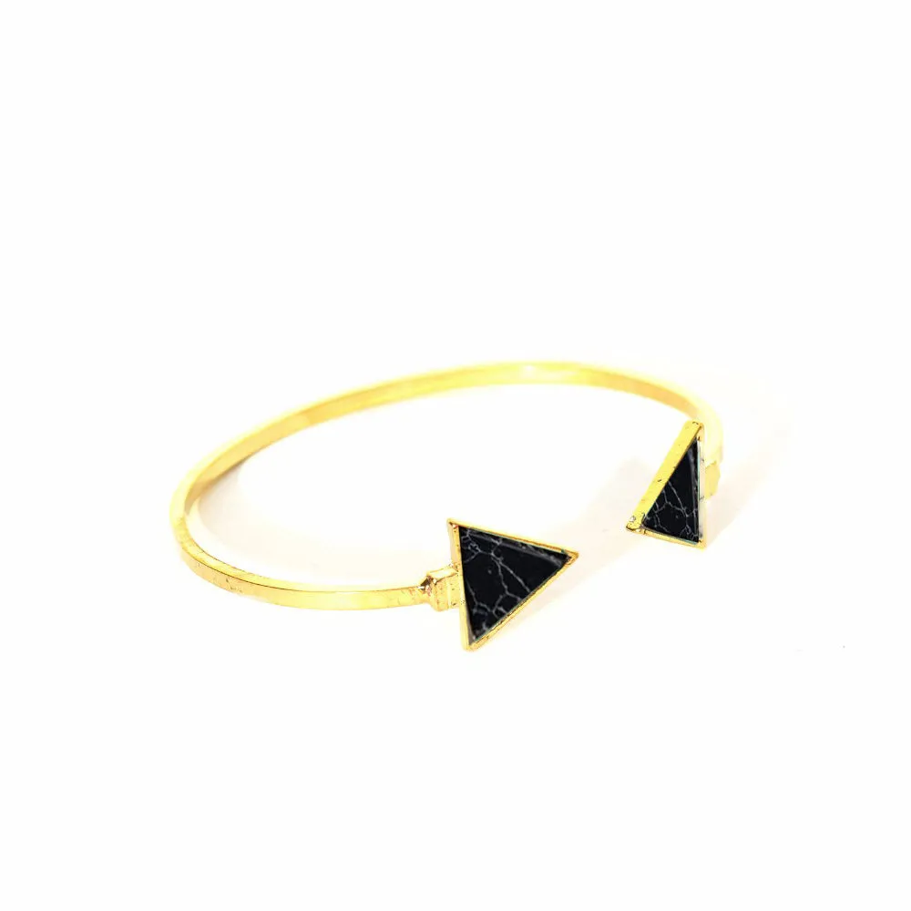 Marble Arrow Black Bracelet