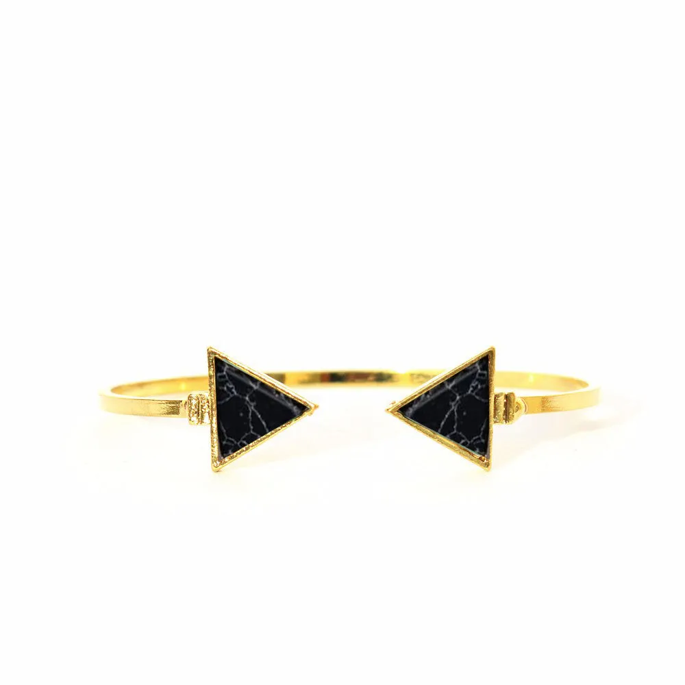 Marble Arrow Black Bracelet