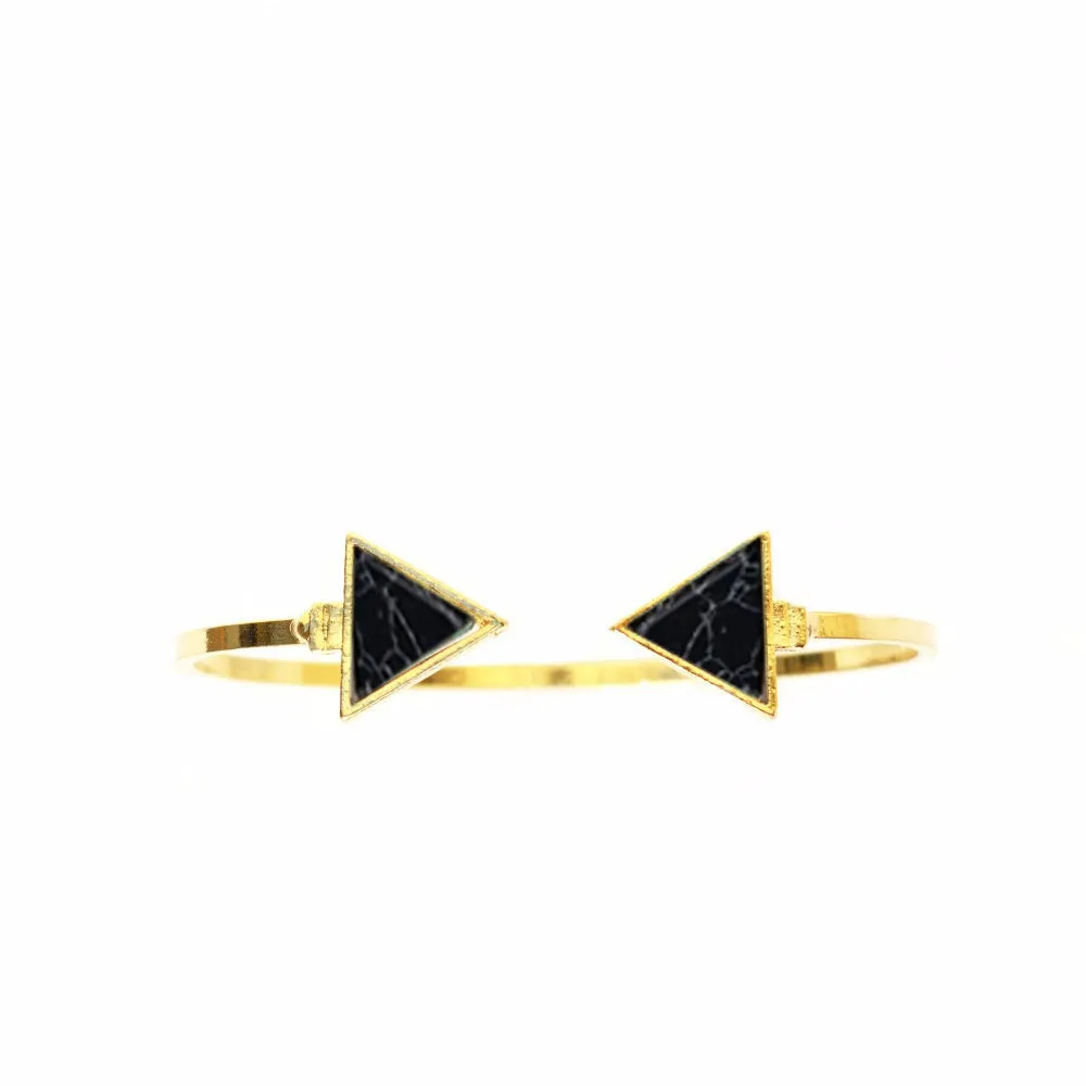 Marble Arrow Black Bracelet