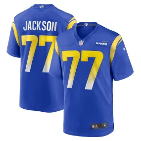 Men's Nike AJ Jackson Royal Los Angeles Rams Game Player Jersey