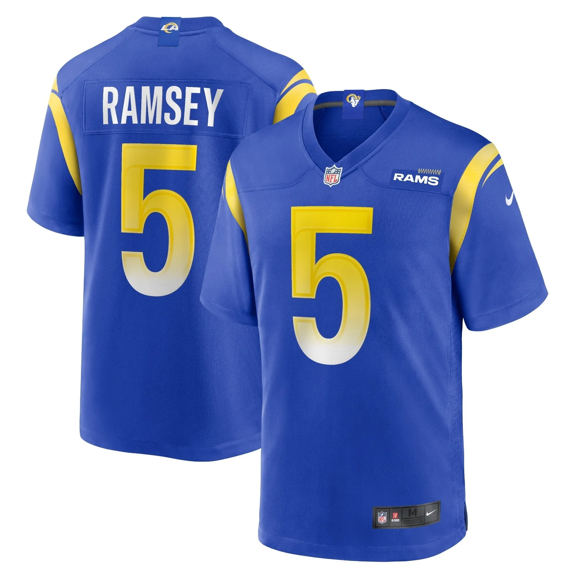 Men's Nike Jalen Ramsey Royal Los Angeles Rams Team Game Jersey