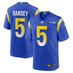 Men's Nike Jalen Ramsey Royal Los Angeles Rams Team Game Jersey