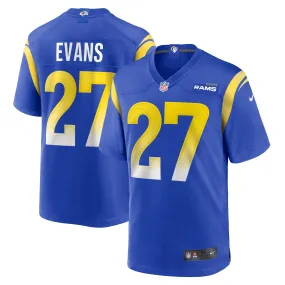 Men's Nike Tiyon Evans Royal Los Angeles Rams Home Game Jersey