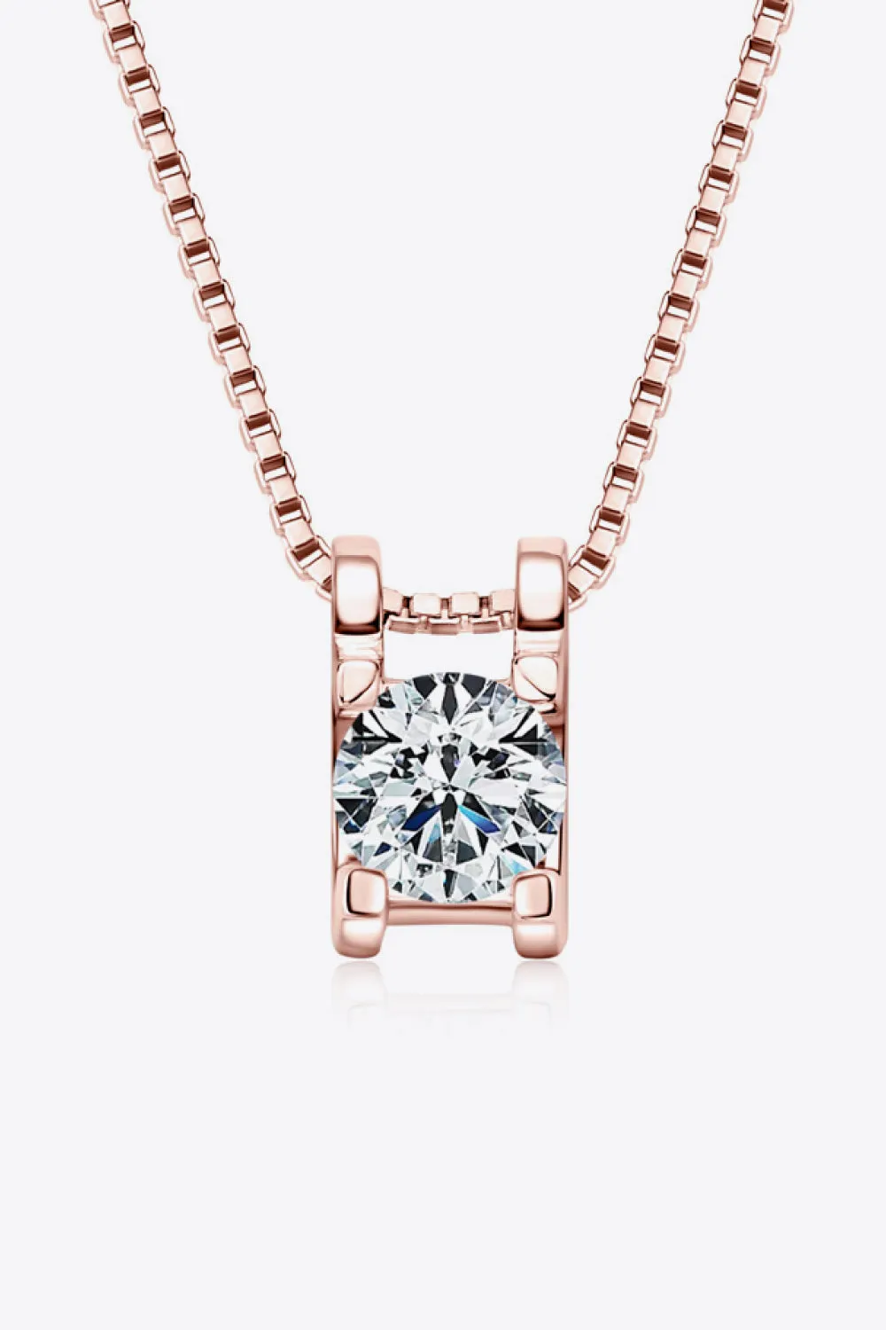 Moissanite 1/2 Ct 925 Sterling Silver Necklace