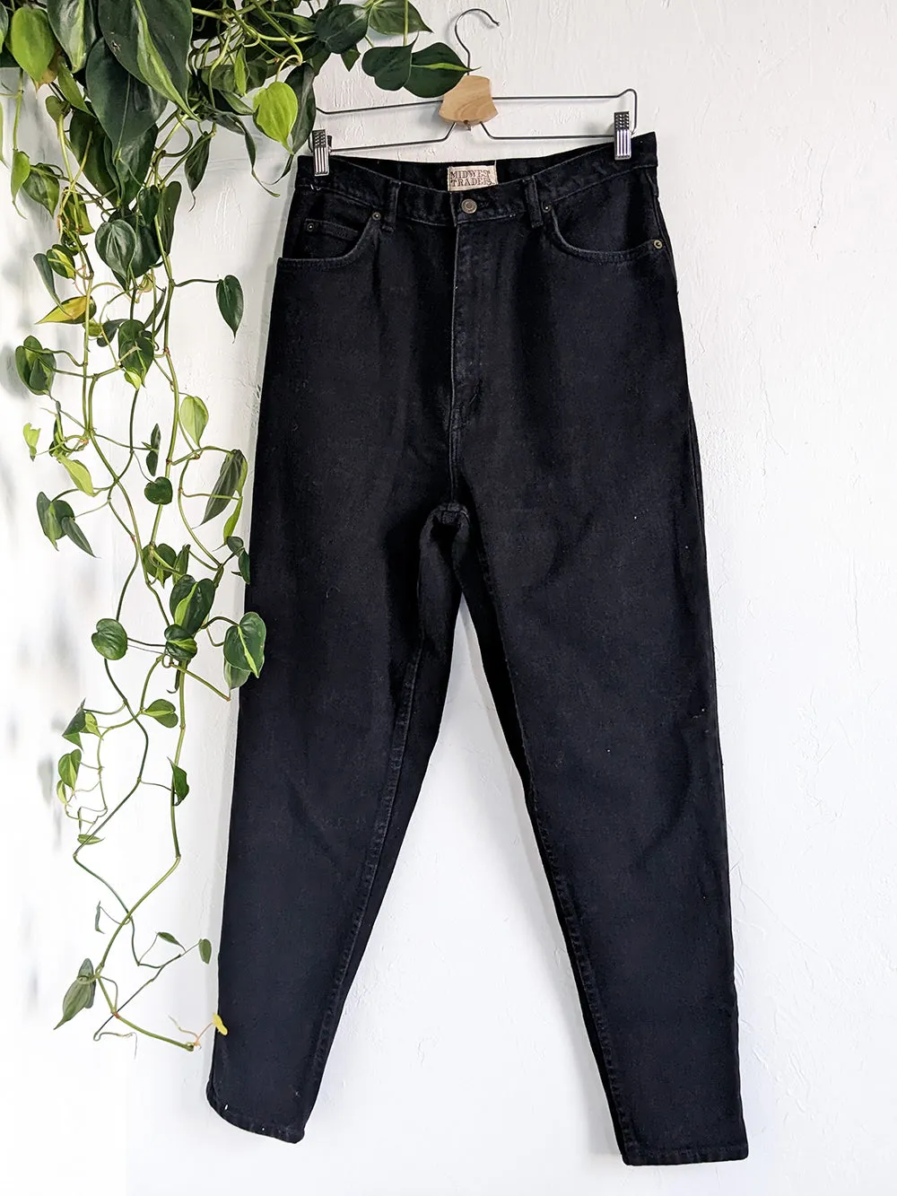 MT Inky Black Mid Rise Jeans