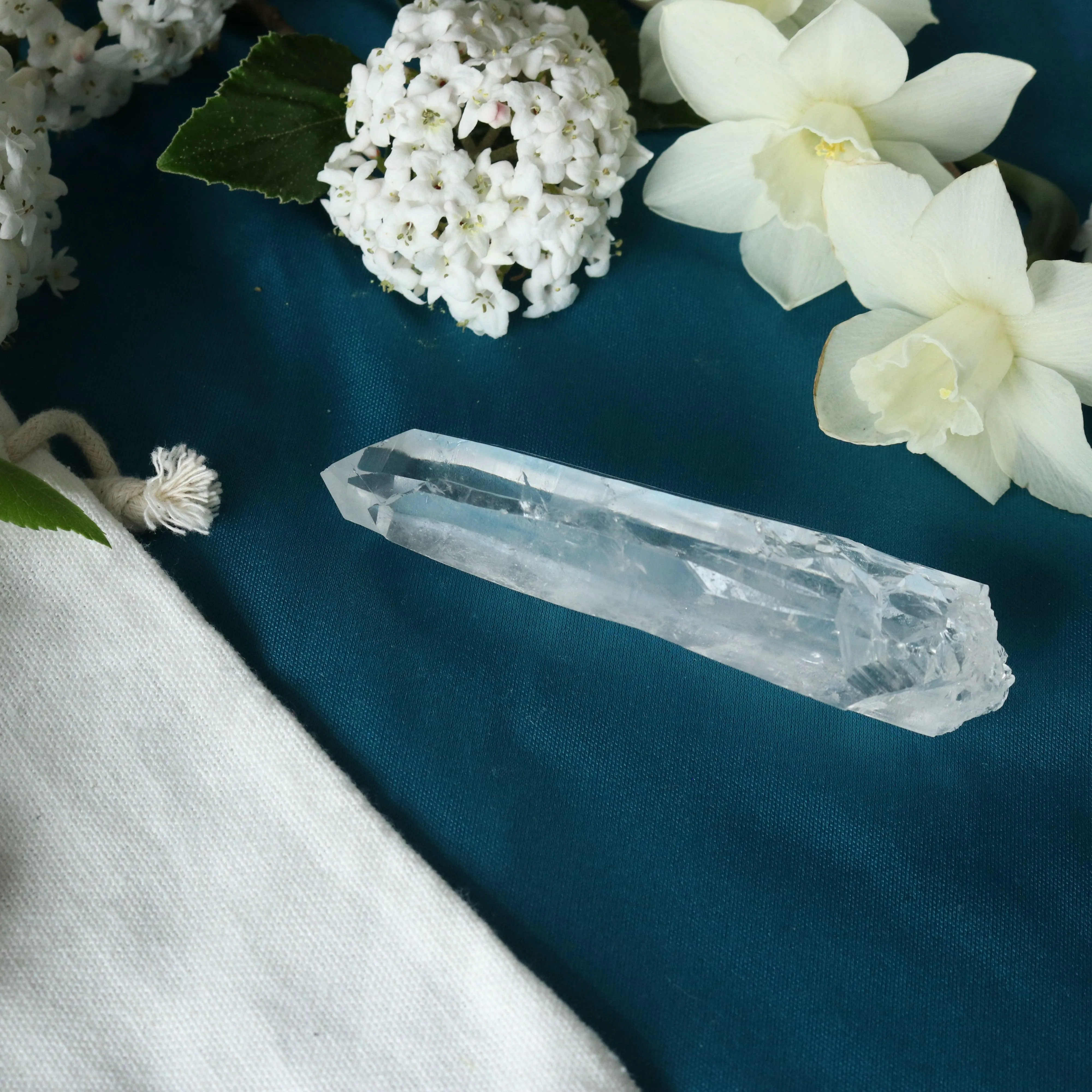 Natural Lemurian Quartz Point from Brazil