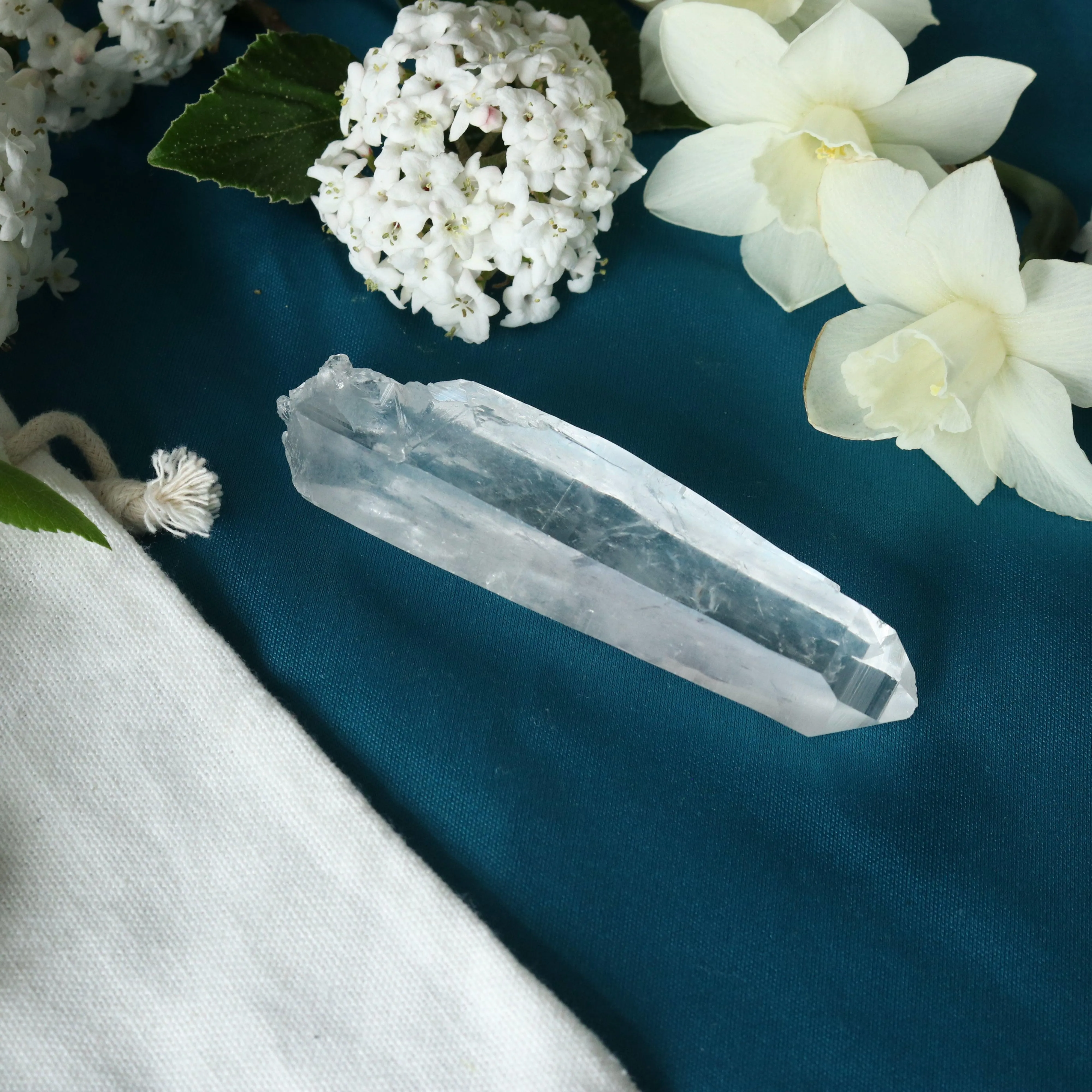 Natural Lemurian Quartz Point from Brazil