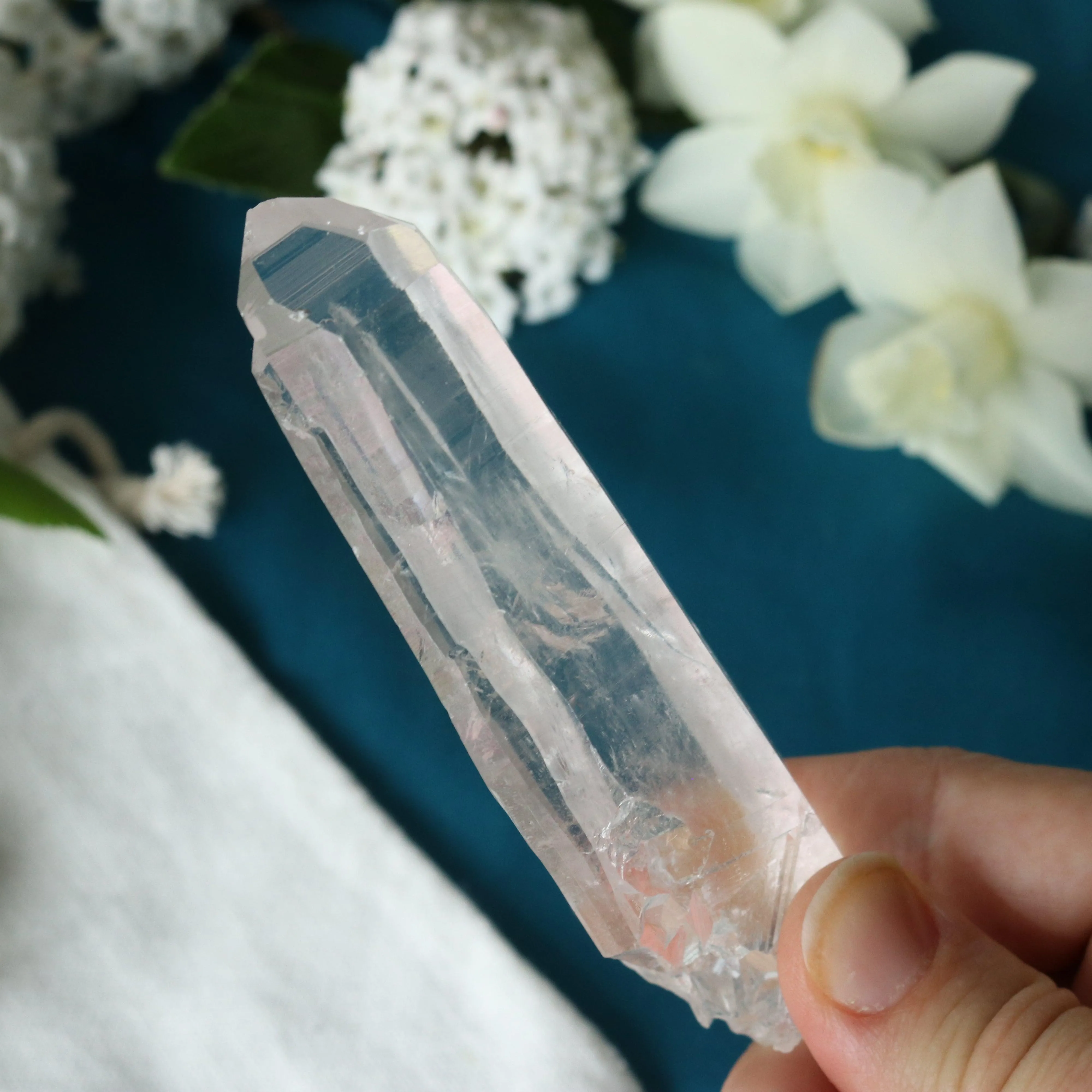 Natural Lemurian Quartz Point from Brazil