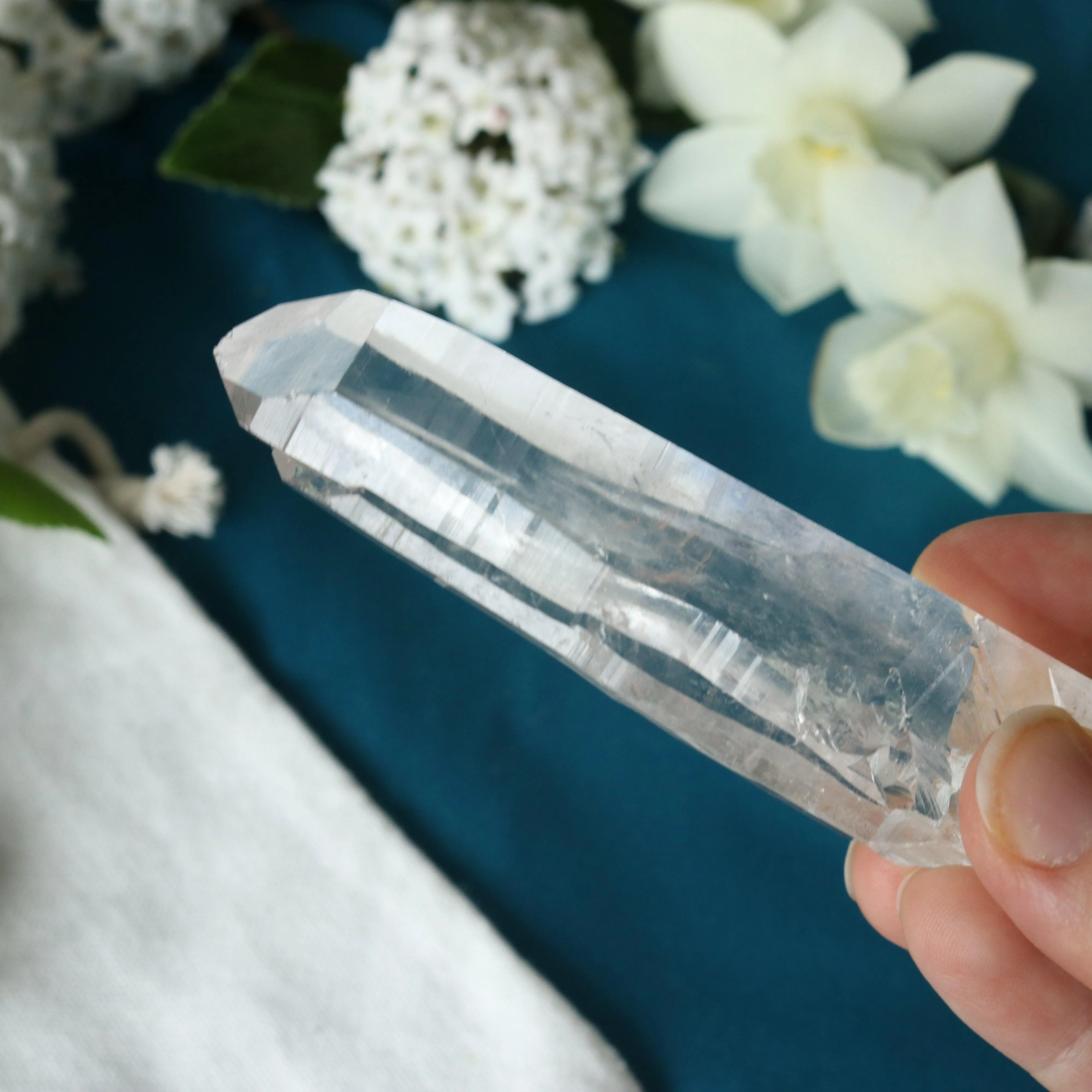 Natural Lemurian Quartz Point from Brazil