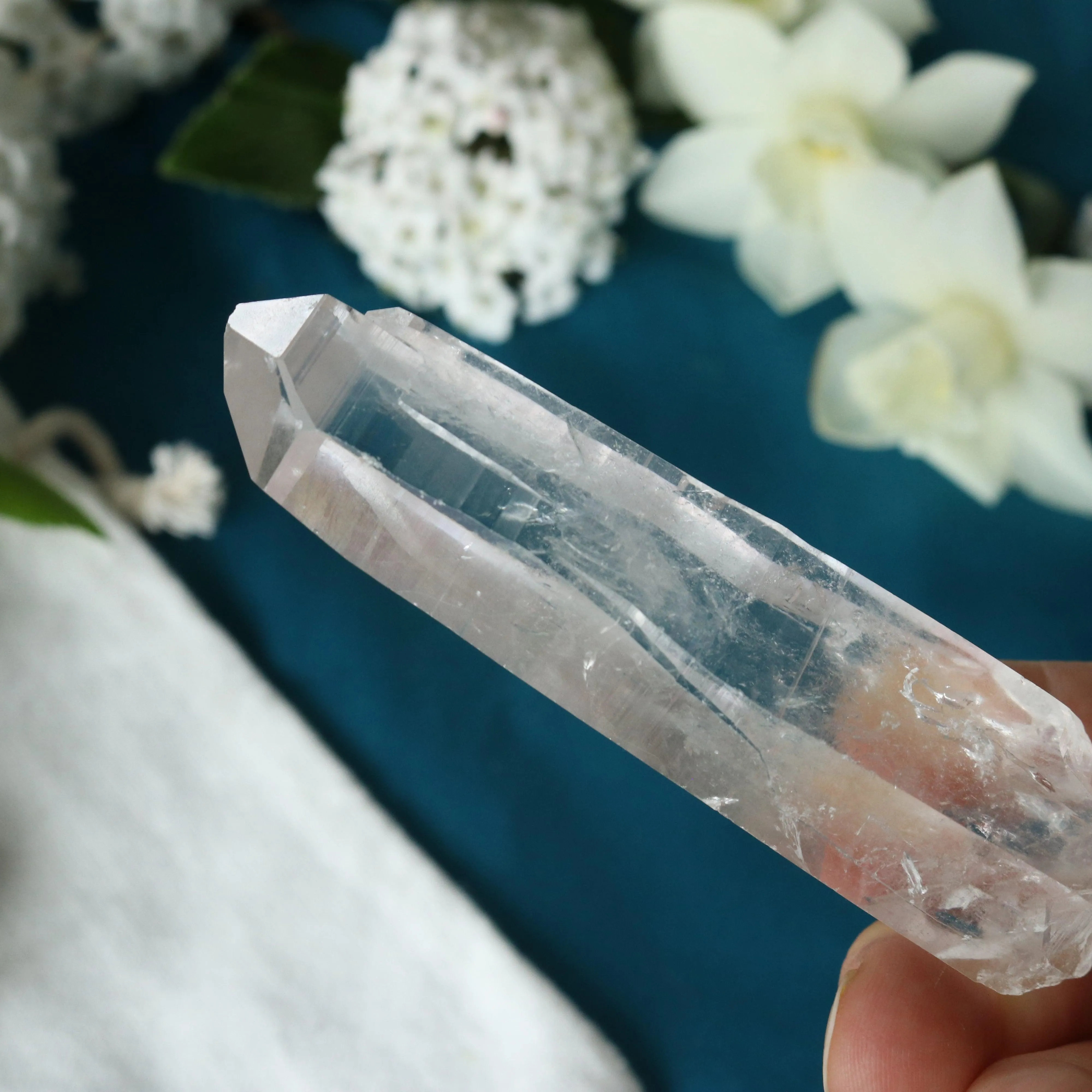 Natural Lemurian Quartz Point from Brazil