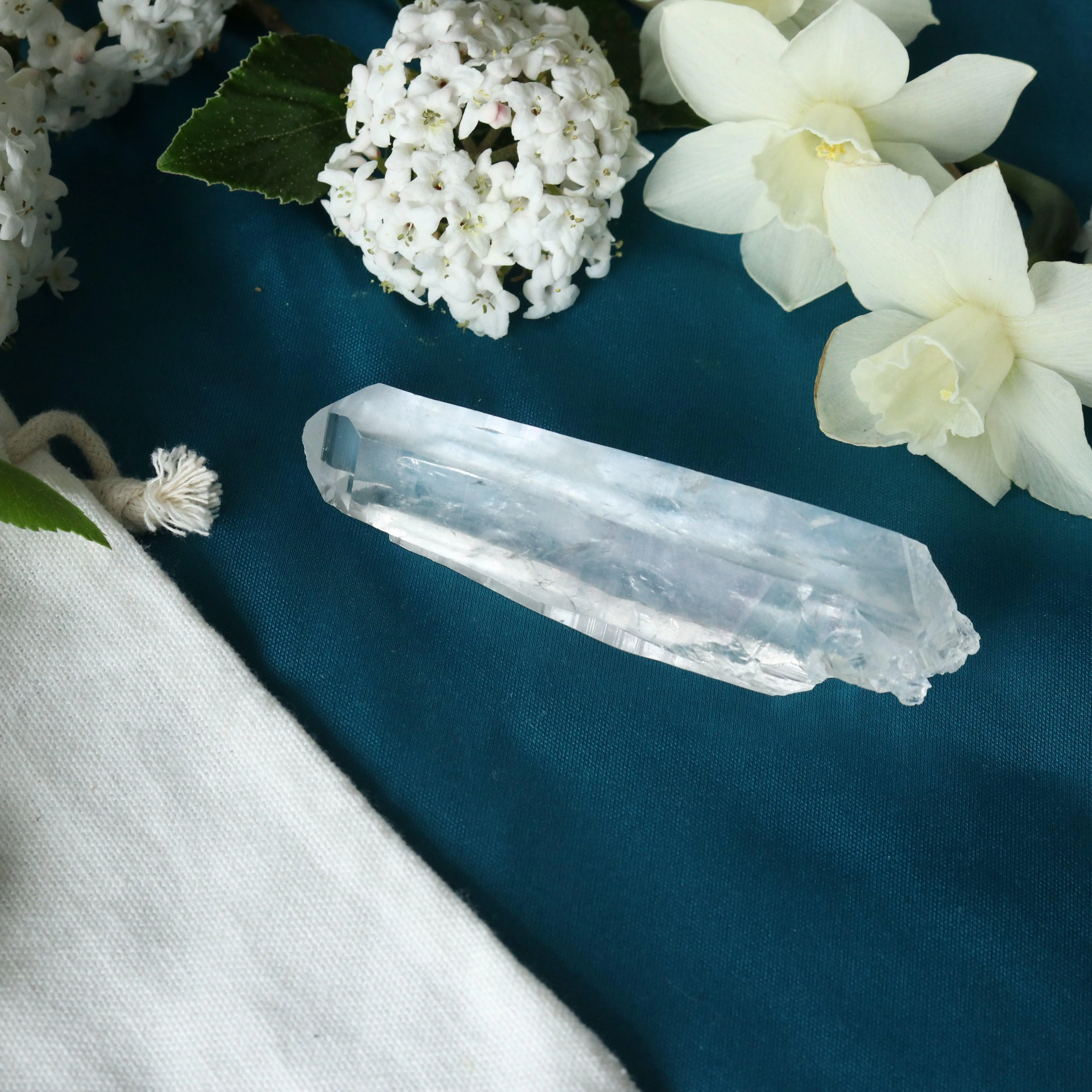 Natural Lemurian Quartz Point from Brazil