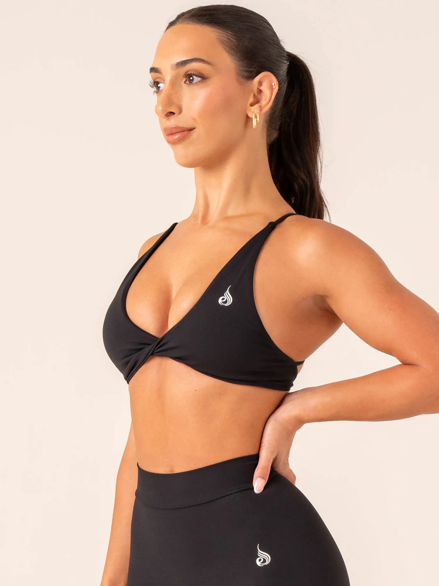 NKD Twist Sports Bra - Black