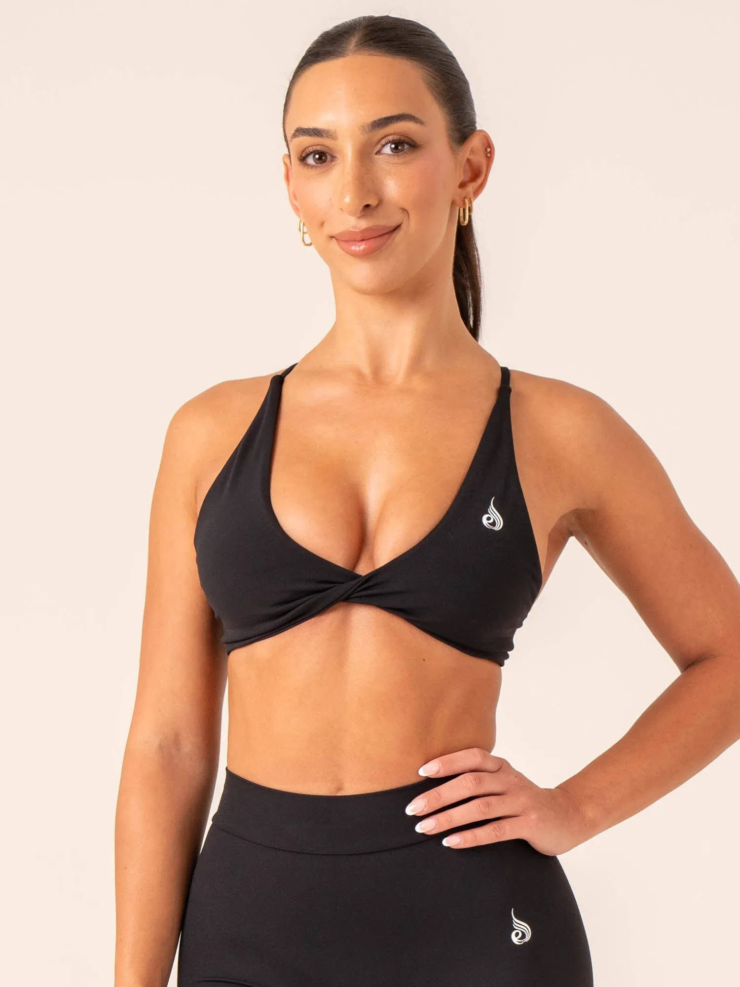 NKD Twist Sports Bra - Black