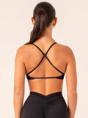 NKD Twist Sports Bra - Black