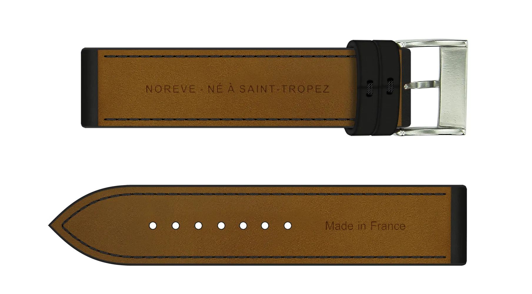 Noreve Saint Tropéz Strap for Apple Watch in Jaune Soulèu