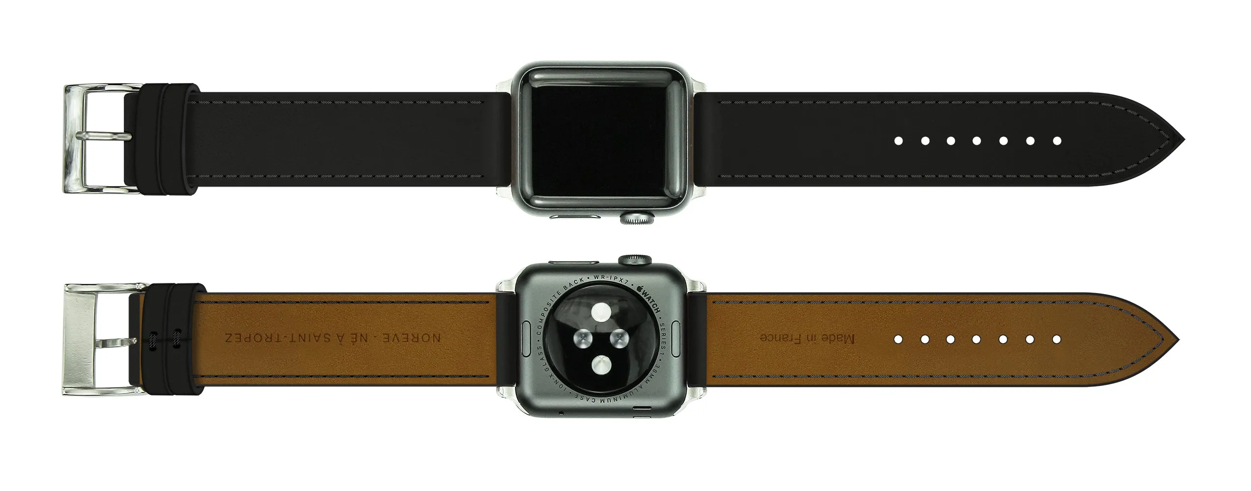 Noreve Saint Tropéz Strap for Apple Watch in Jaune Soulèu