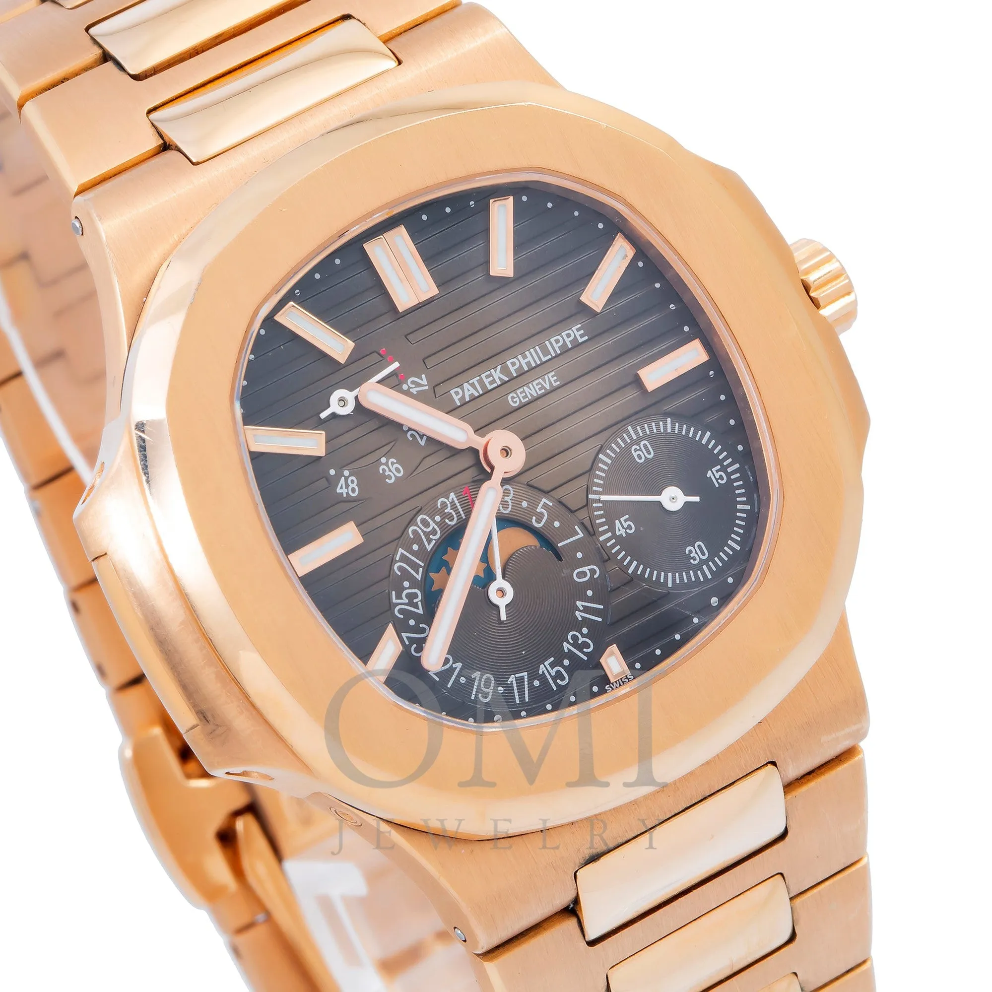 Patek Philippe Nautilus 5712-1R-001 40MM Sunburst Brown Dial With Rose Gold Bracelet